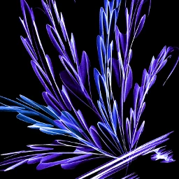 wdpneon leaves blue purple